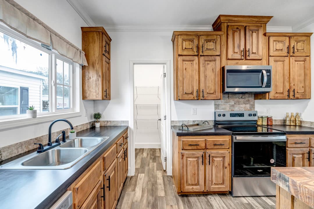 The copper kitchen home features