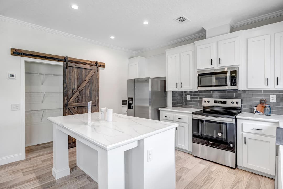 The tanzanite kitchen home features