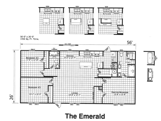 The emerald  home features
