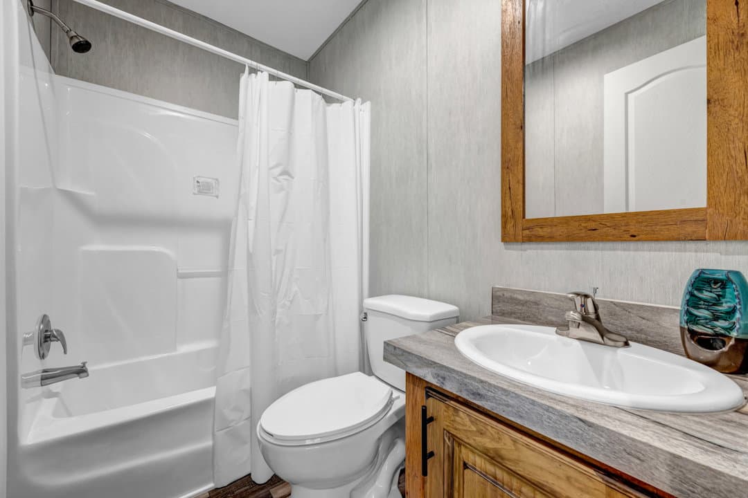 The crystal bathroom home features