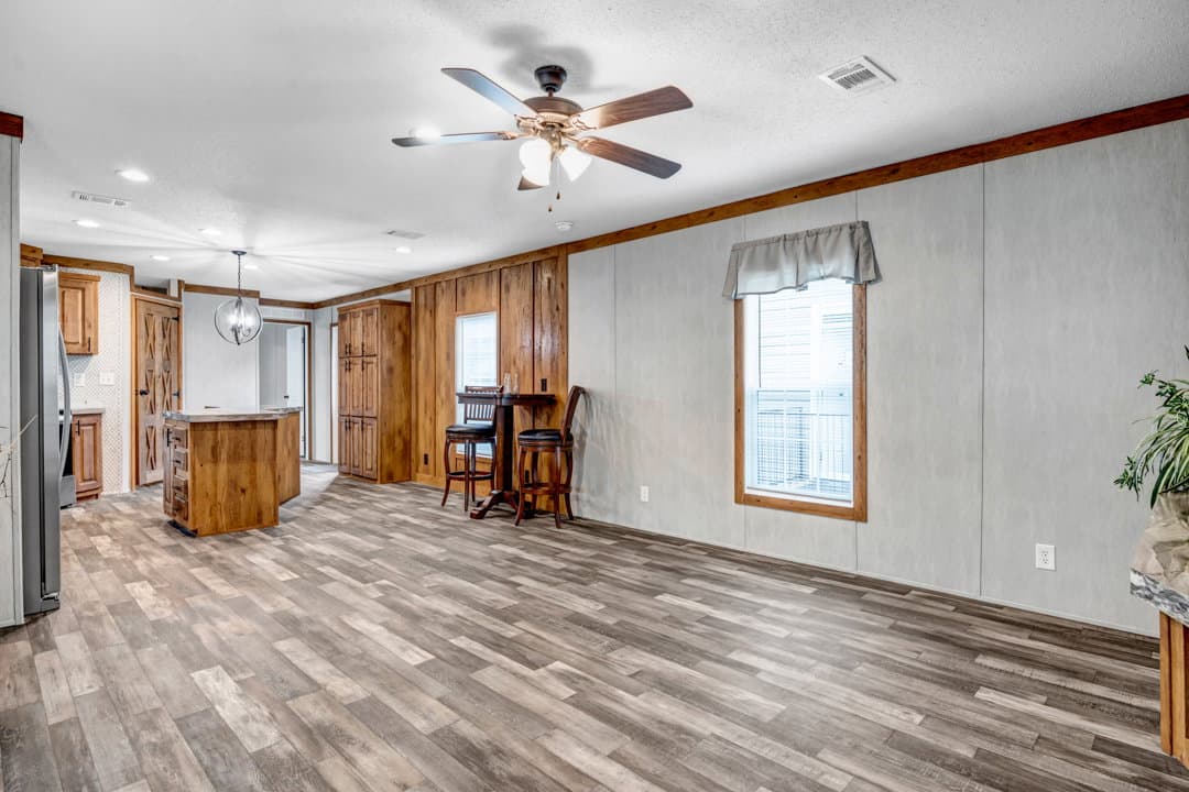 The crystal interior home features