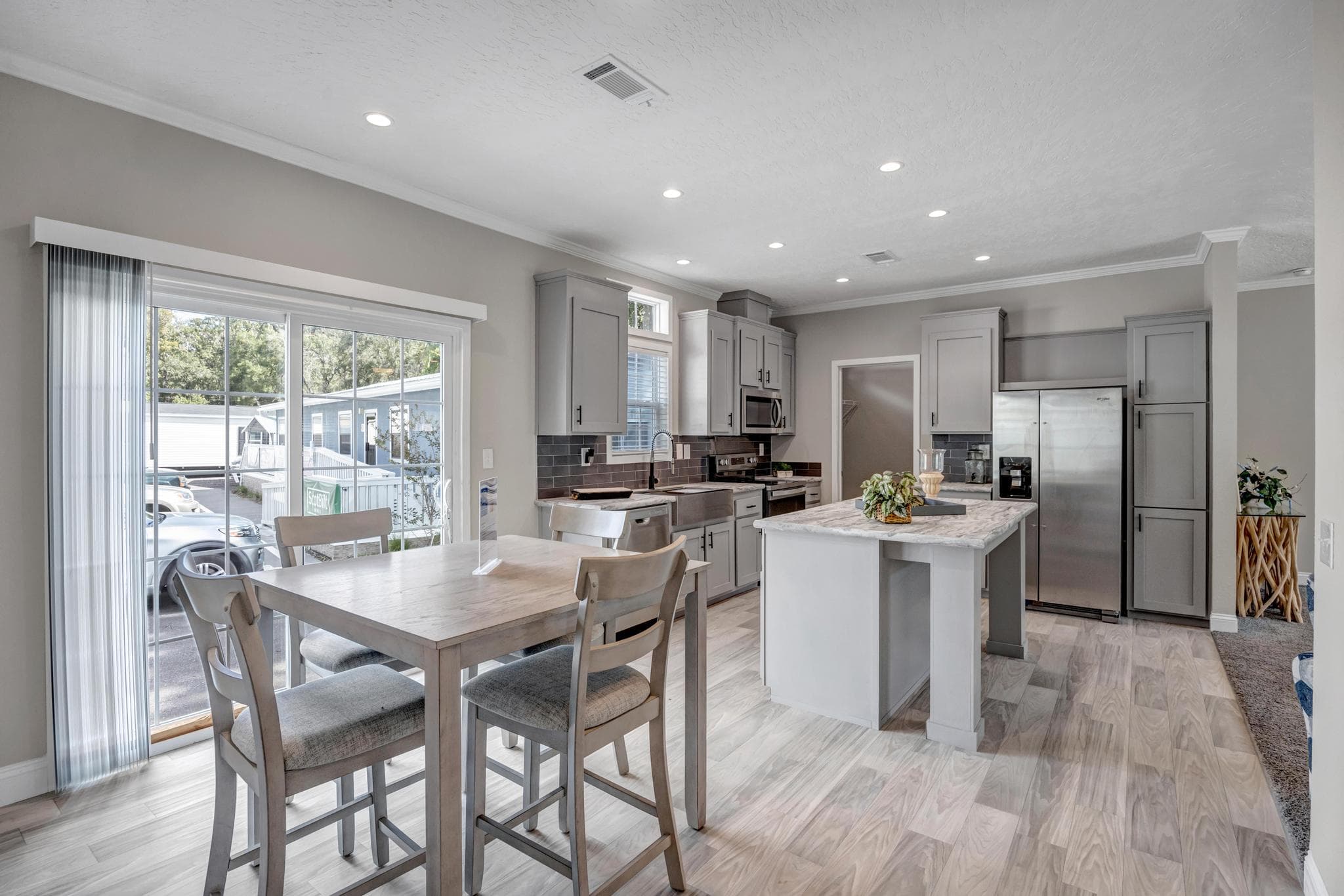 The jade interior home features