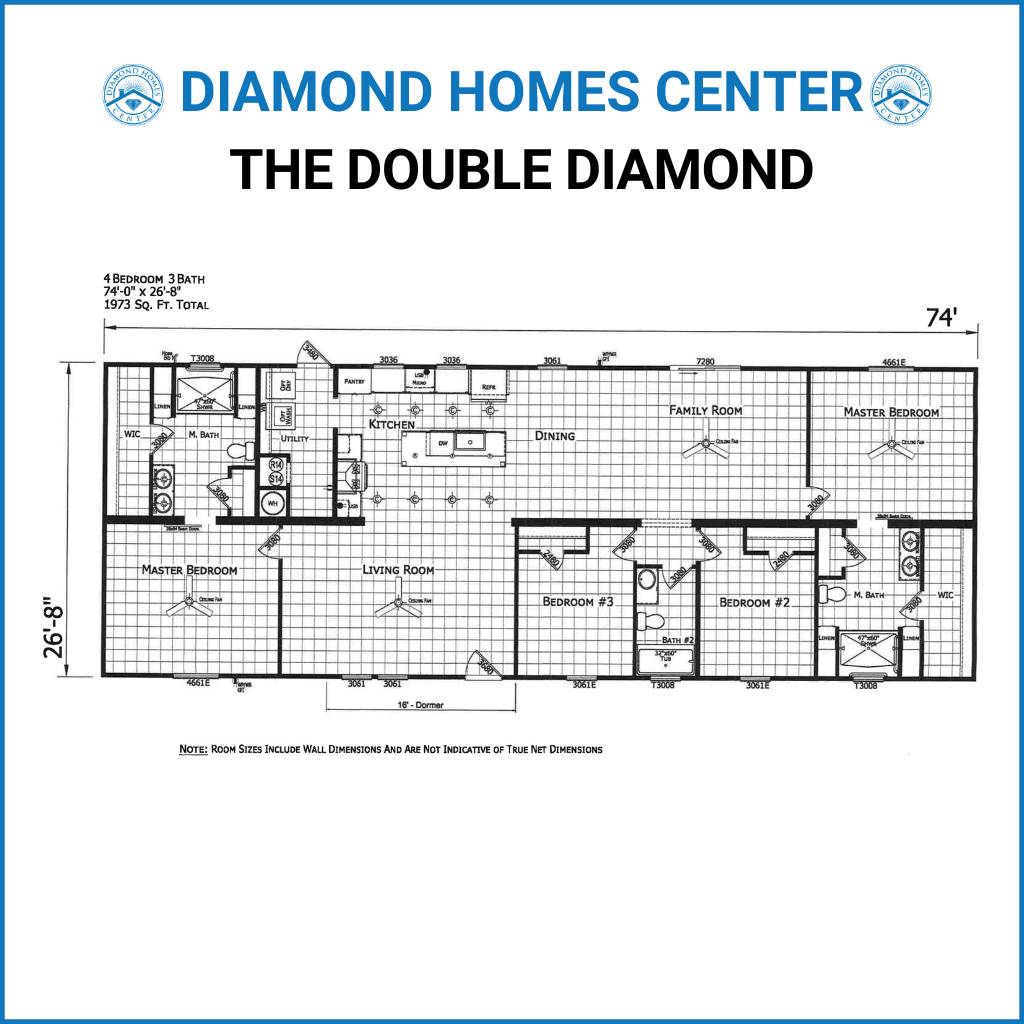 The double diamond - custom order hero and floor plan home features