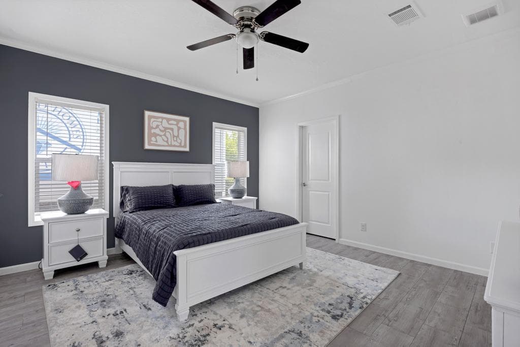 The amethyst  home features