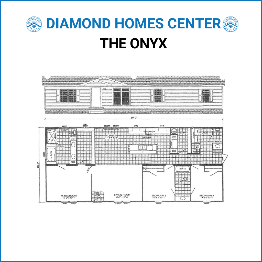The onyx floor plan and hero home features