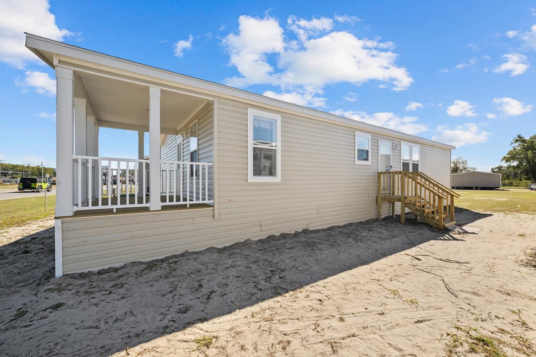 Sanibel hero, elevation, and exterior home features