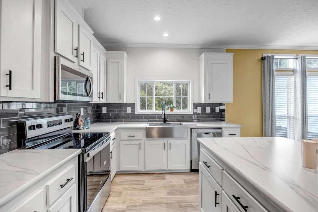 The tanzanite kitchen home features