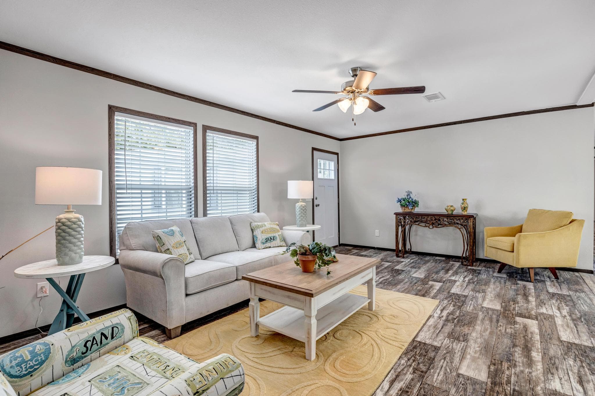 The emerald interior home features