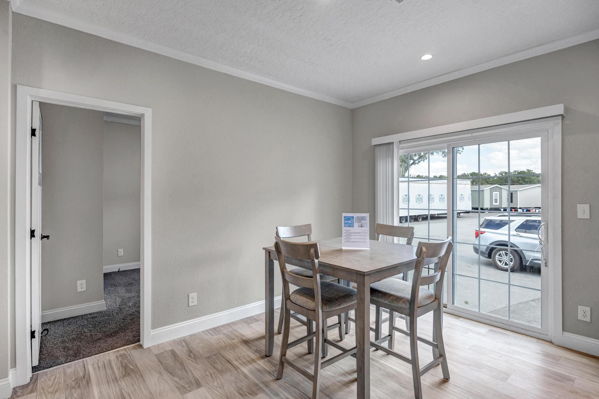 The jade interior home features