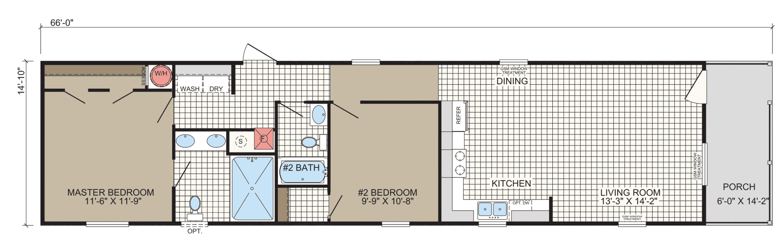Grand slam 1666354 floor plan home features