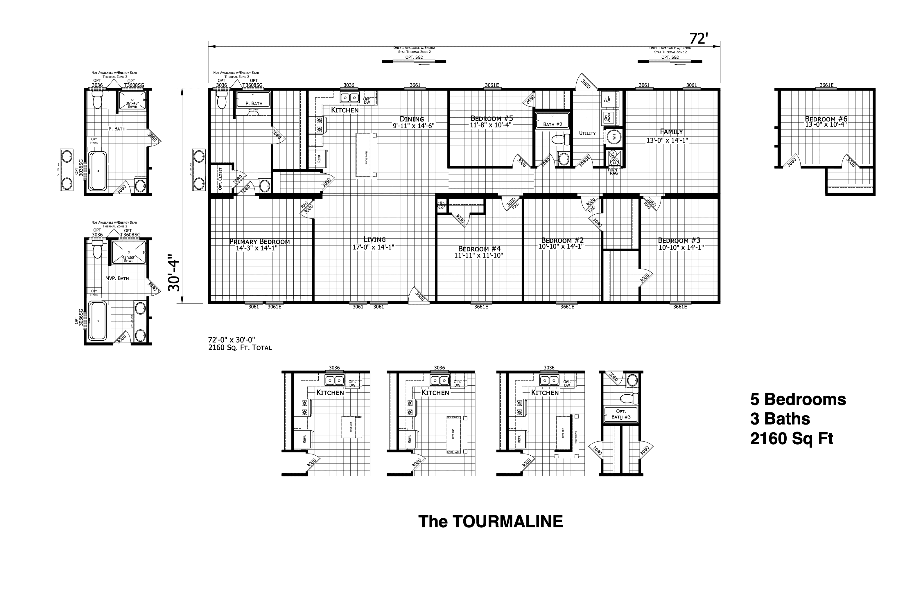 The tourmaline  home features