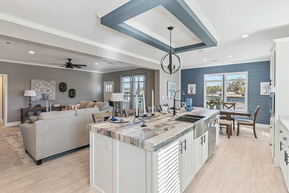 Cobblestone kitchen home features