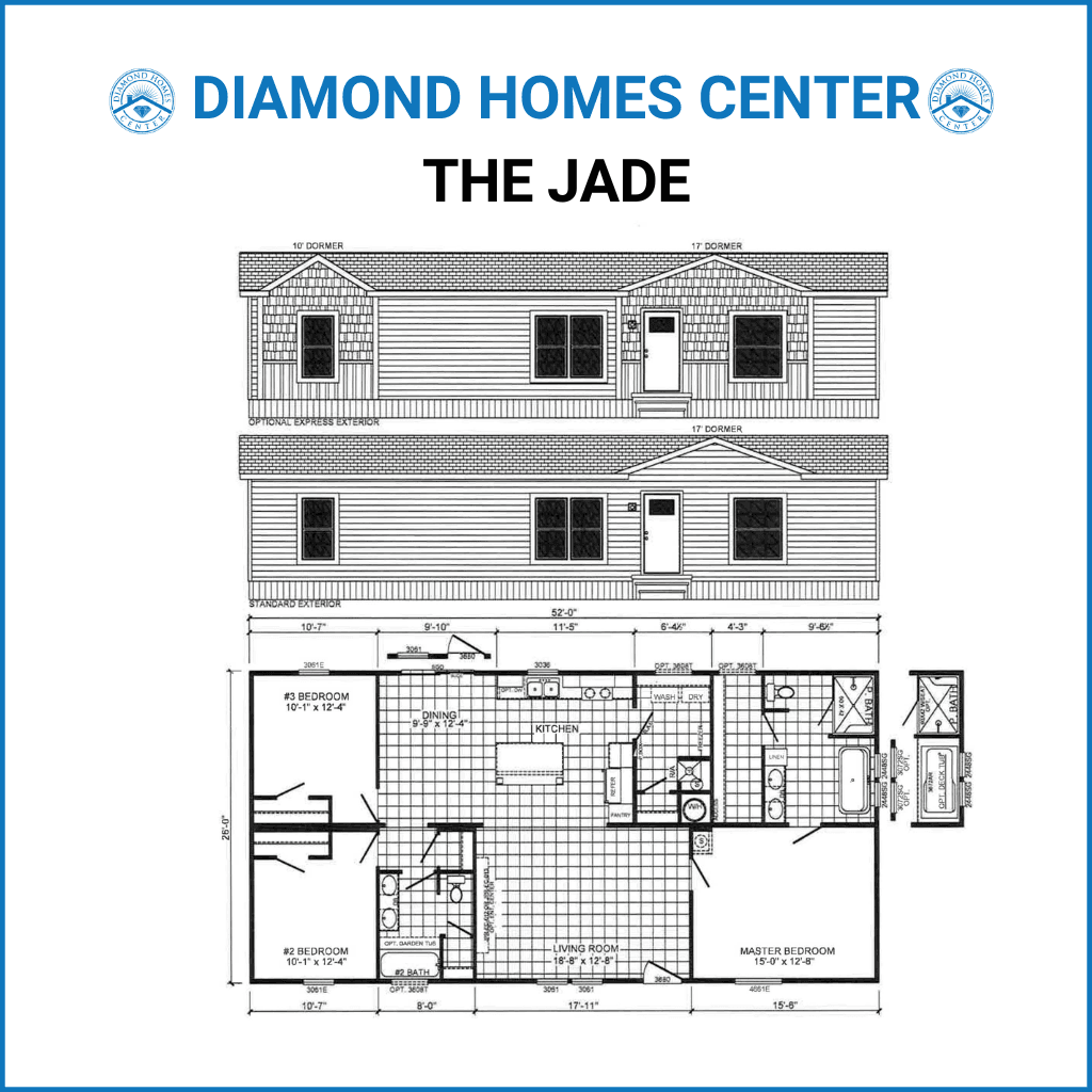 The jade floor plan and hero home features