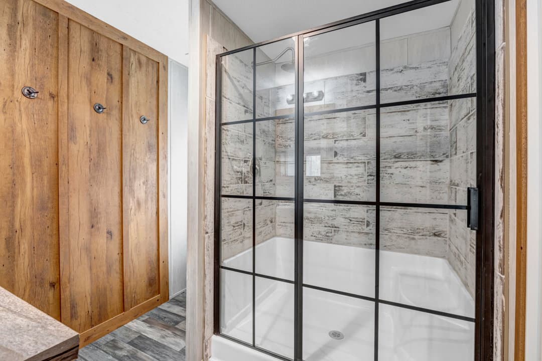 The crystal bathroom home features