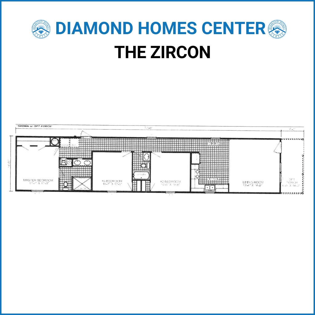 The zircon hero and floor plan home features