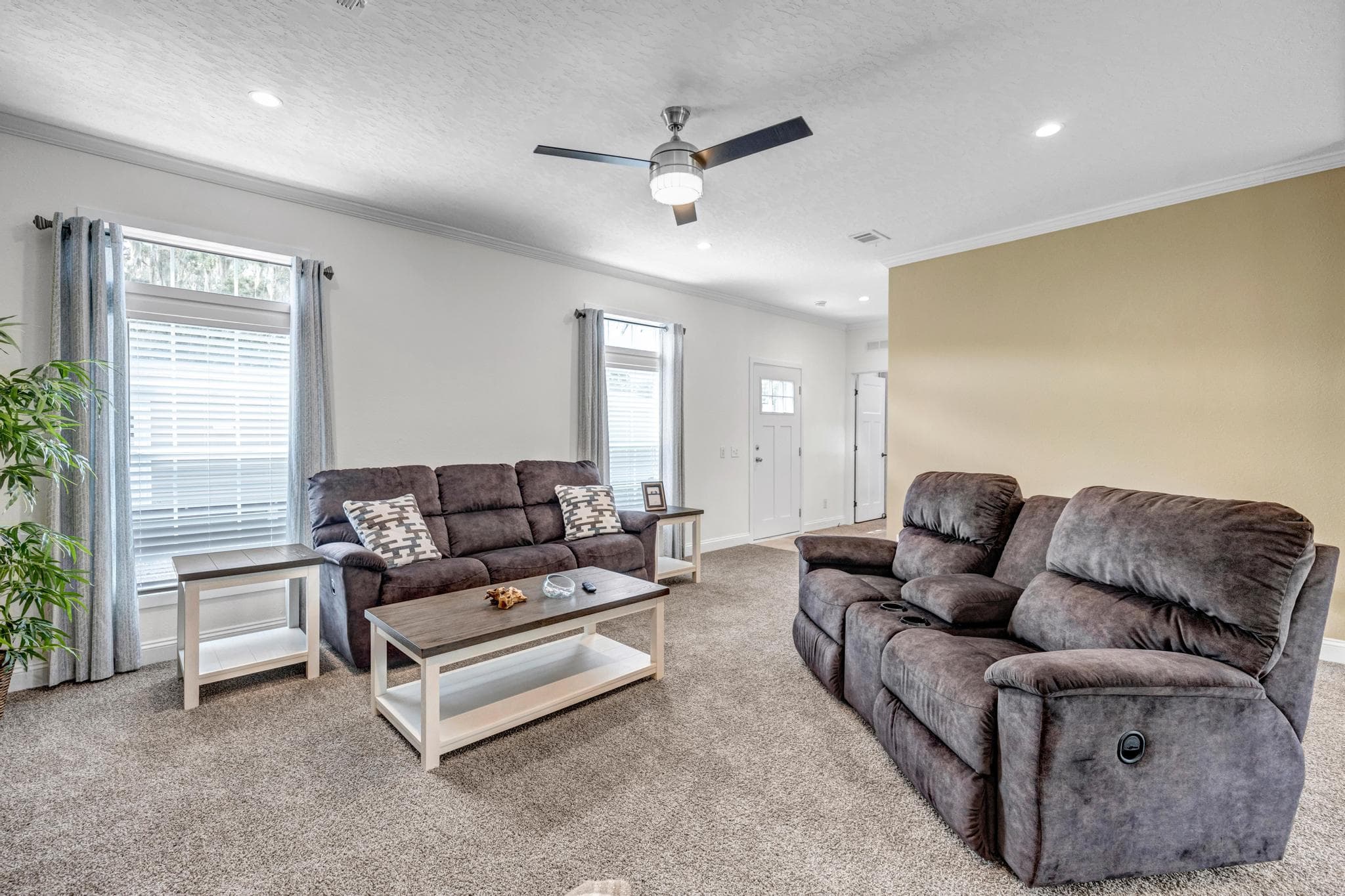 The tanzanite interior home features