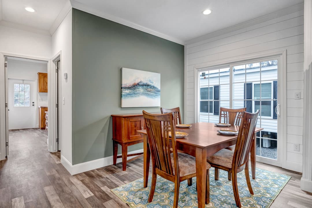 The copper interior home features