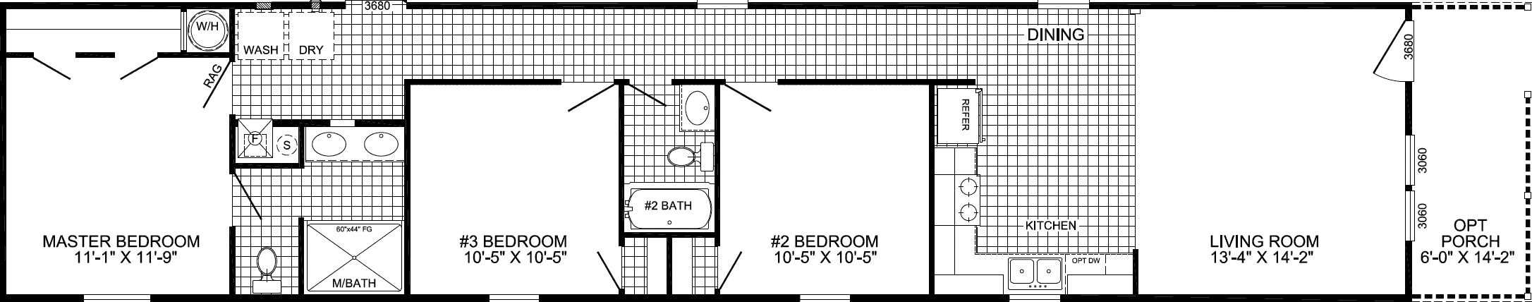 Pacer floor plan home features