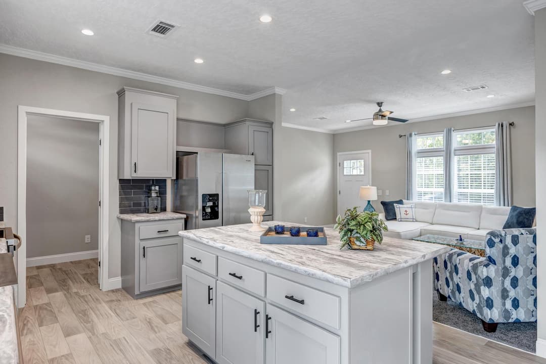 The jade interior home features