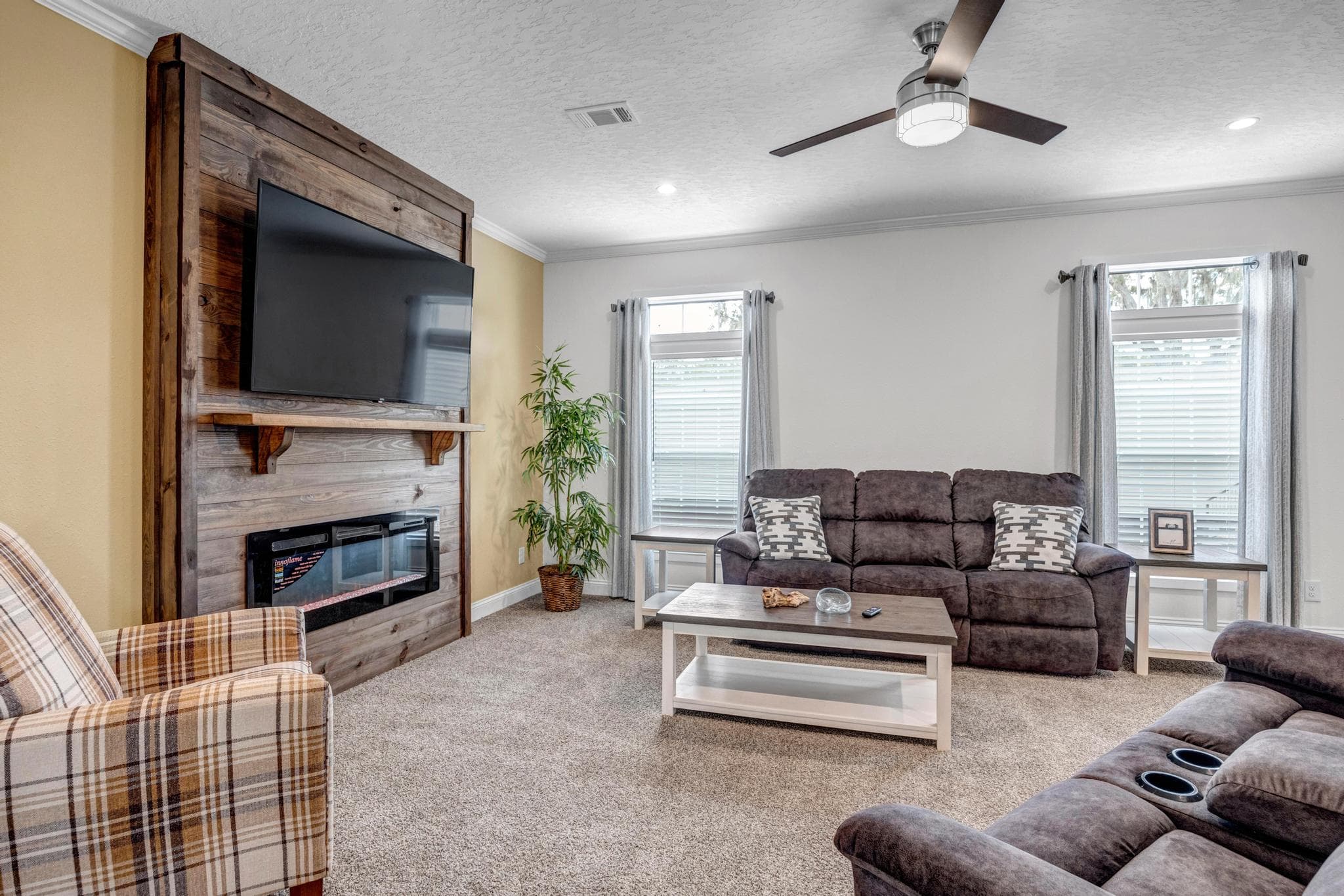 The tanzanite interior home features