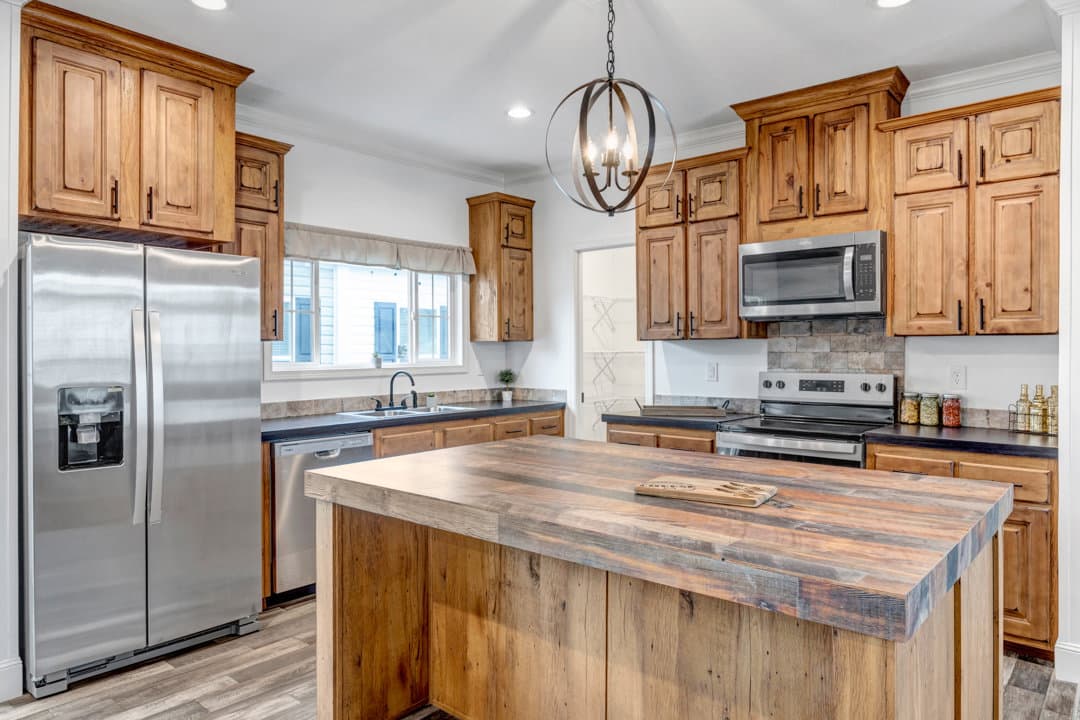 The copper kitchen home features