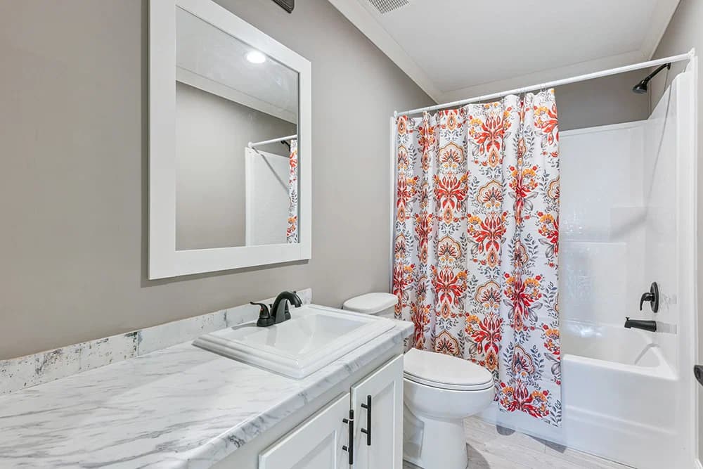 Cobblestone bathroom home features