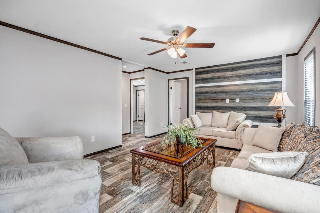 The emerald interior home features