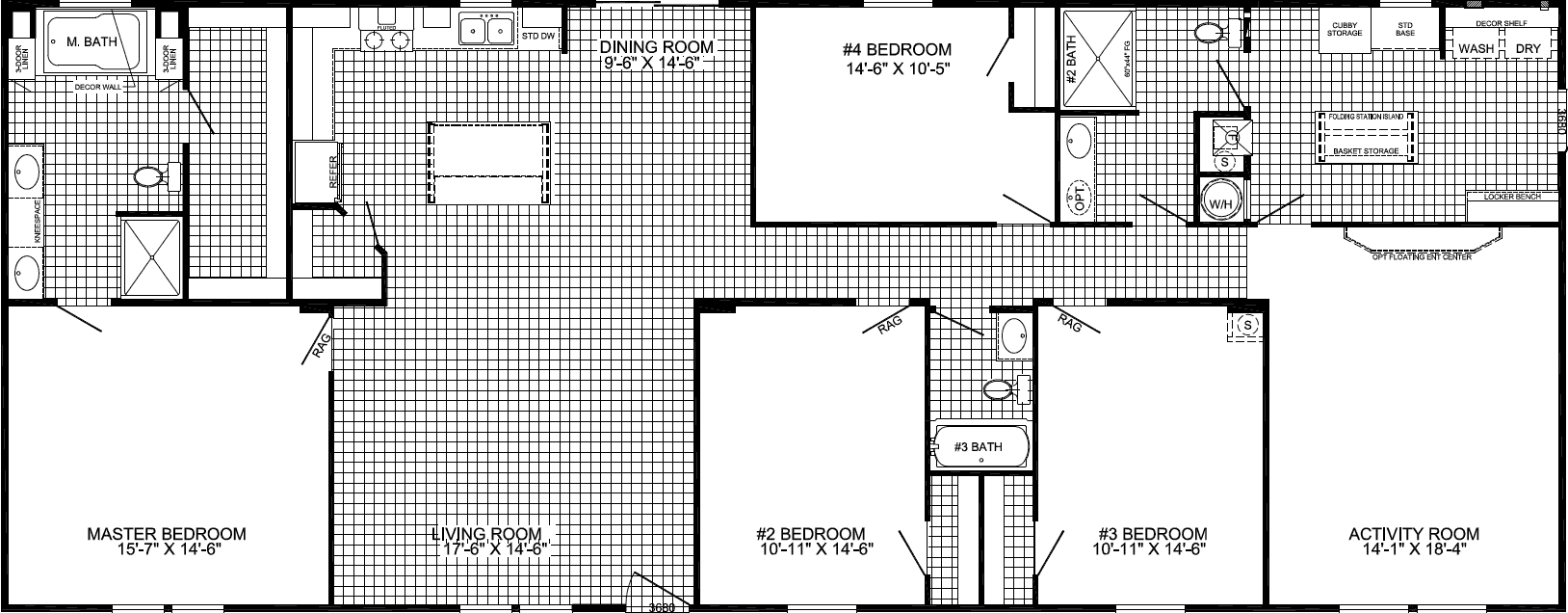 Gametime floor plan home features