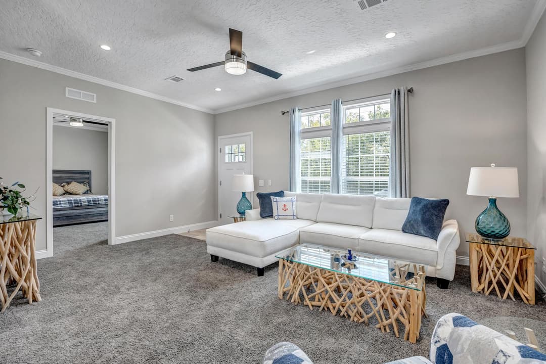 The jade interior home features