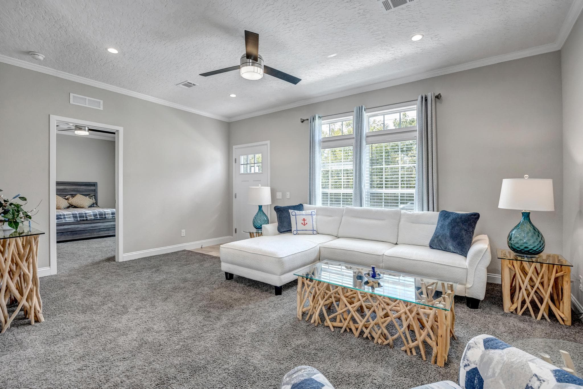 The jade interior home features