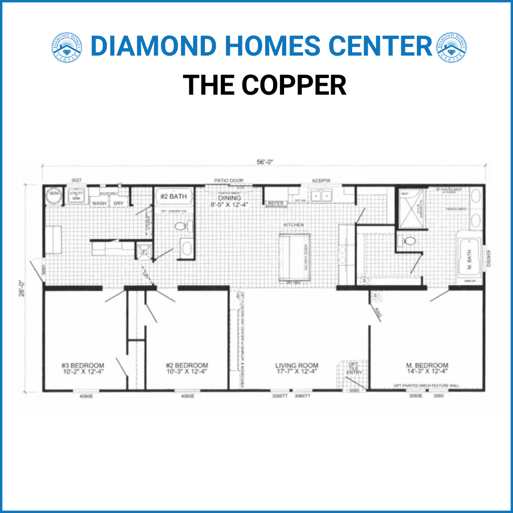 The copper hero and floor plan home features