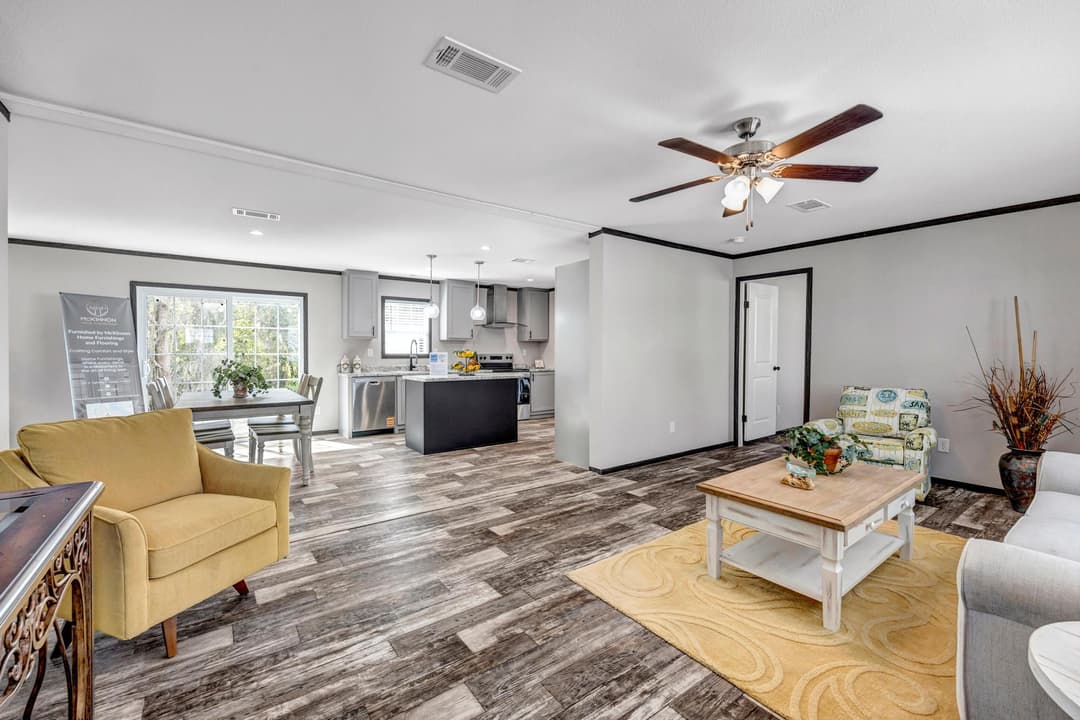 The emerald interior home features