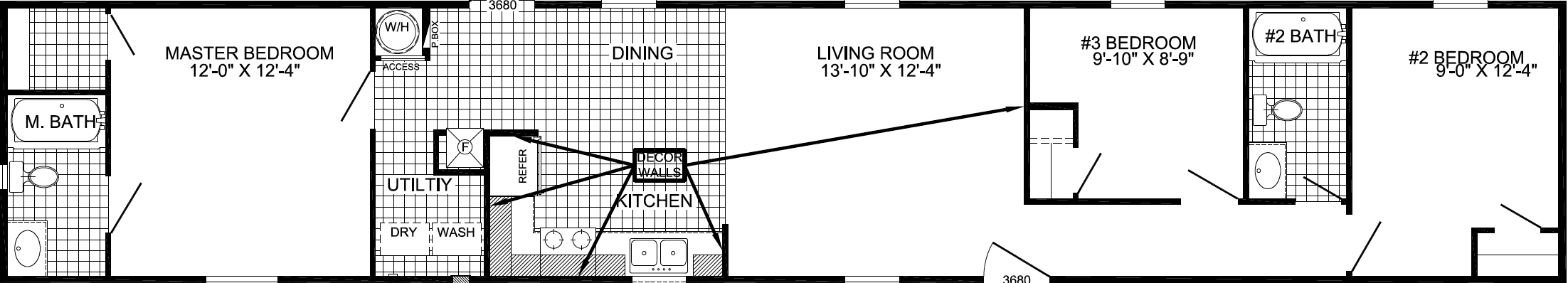 Dart floor plan home features