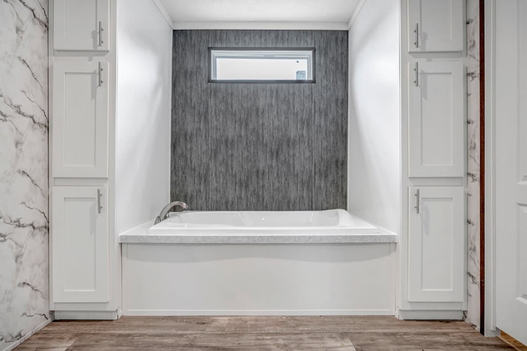 The tourmaline bathroom home features