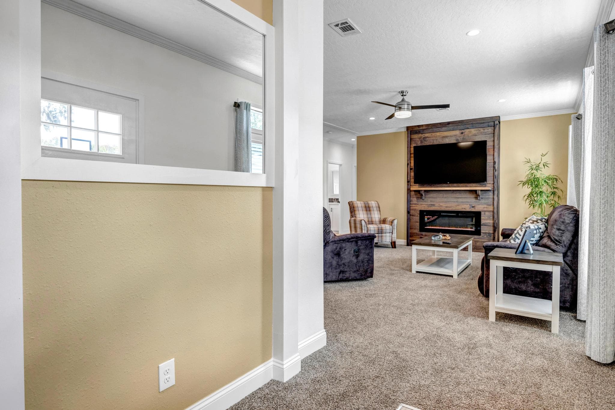 The tanzanite interior home features