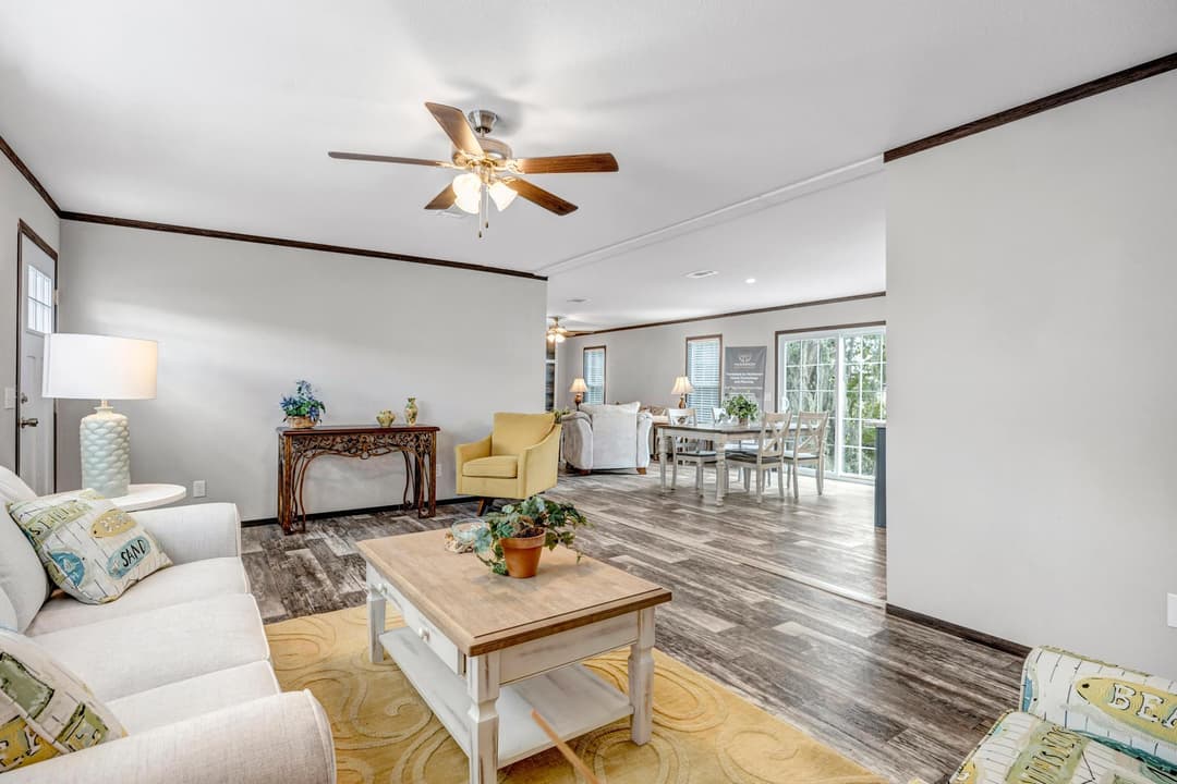 The emerald interior home features