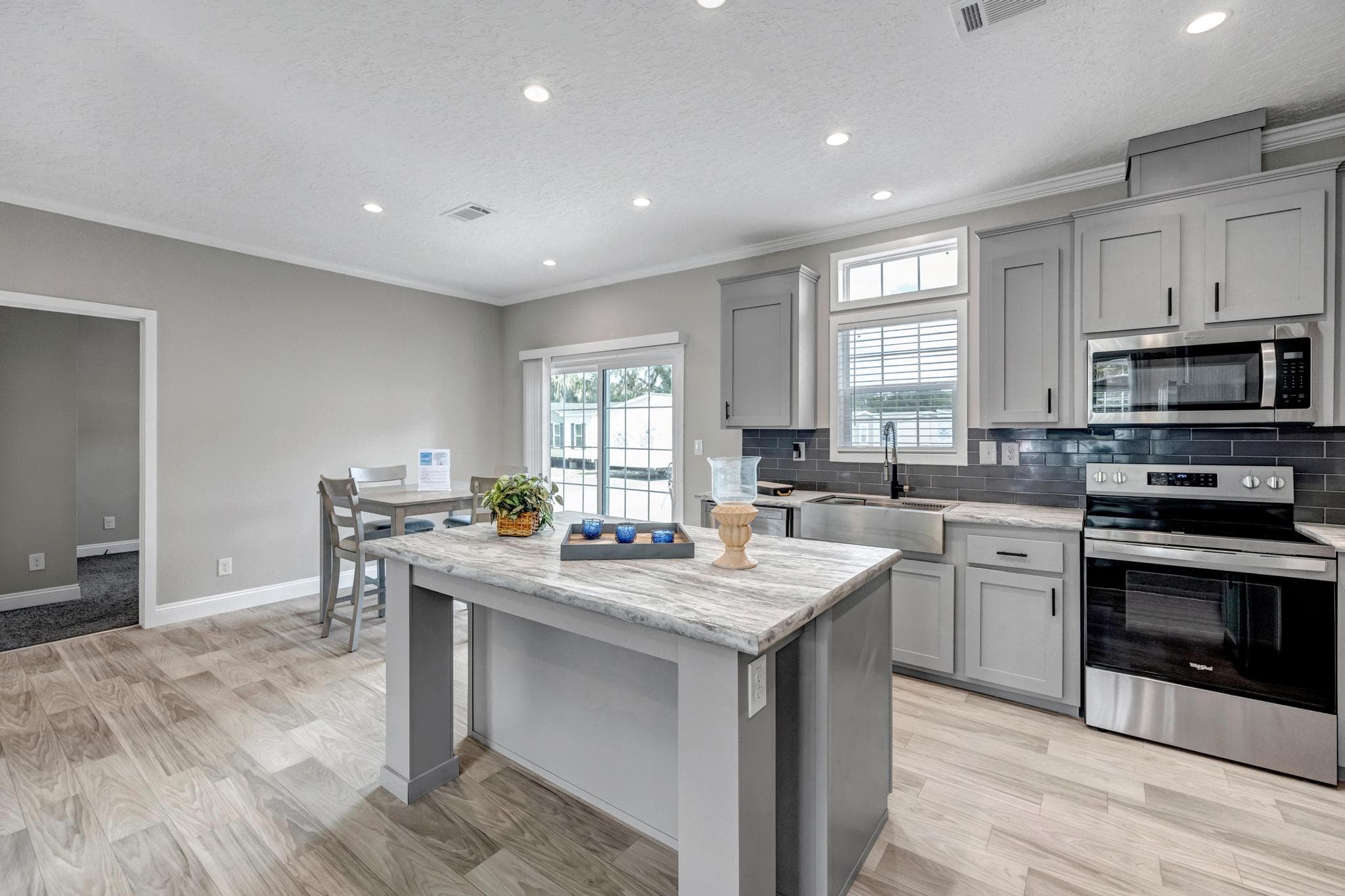 The jade interior home features