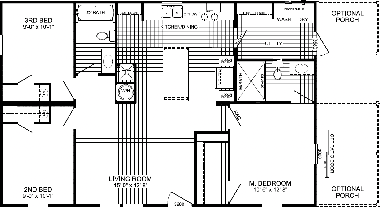Mill creek floor plan home features