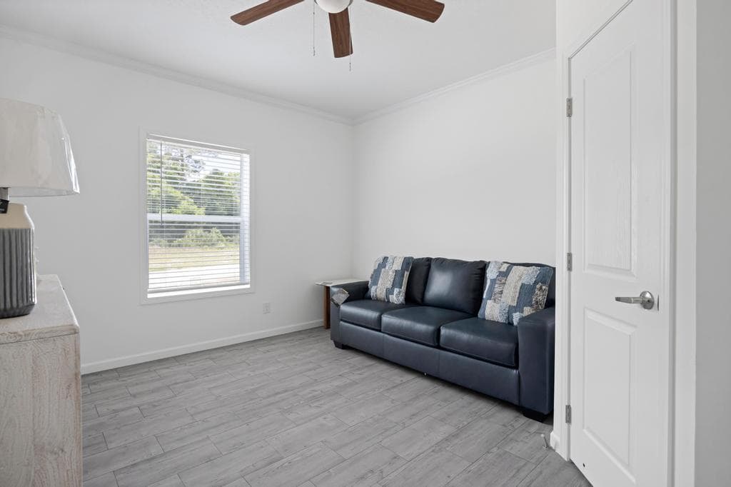 The amethyst  home features