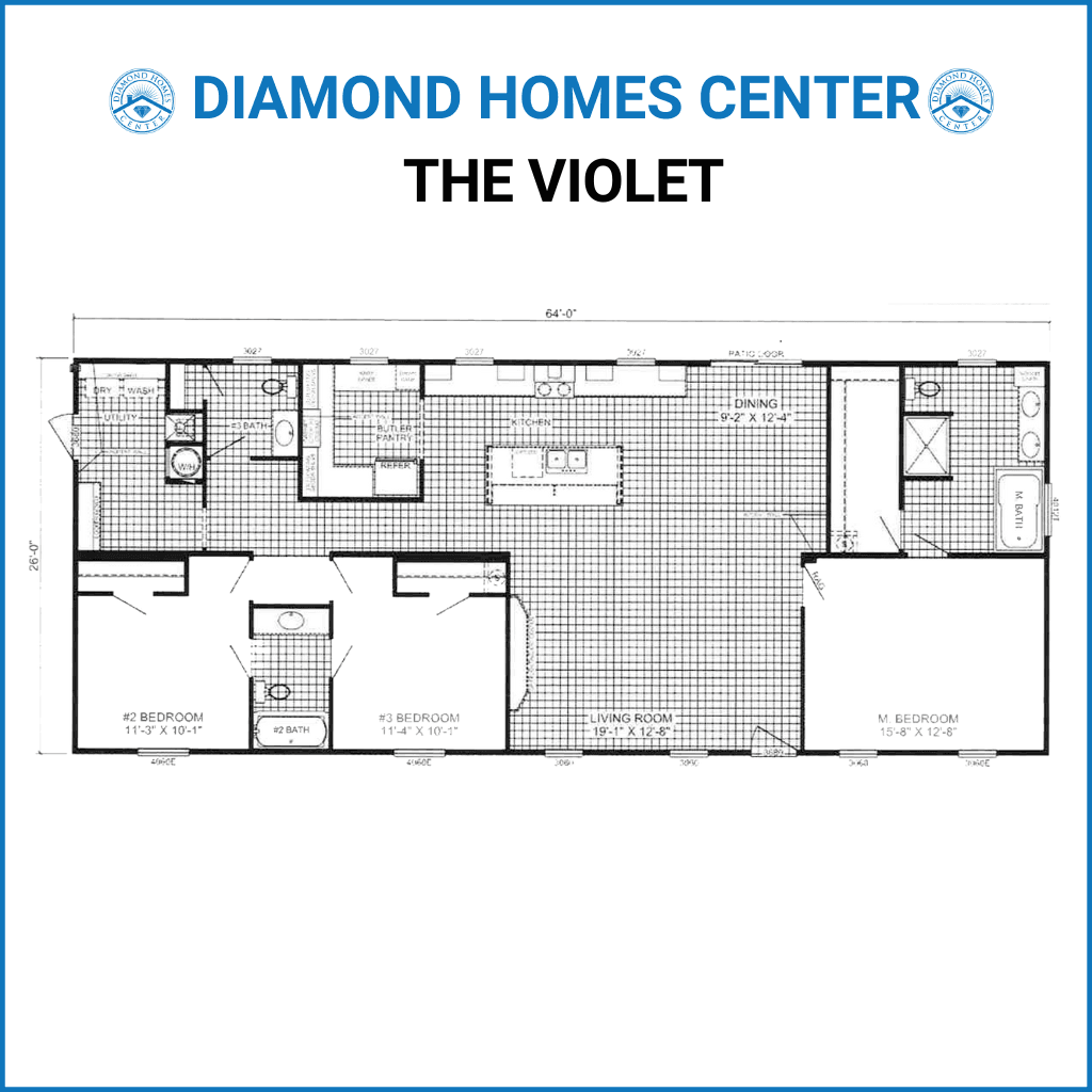The violet hero and floor plan home features