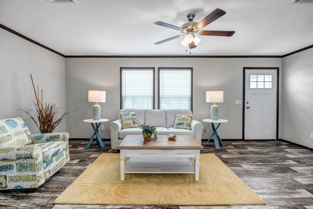 The emerald interior home features